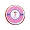 Pink Pirate Printed Icing Circle - XSmall - On Cookie