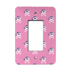 Pink Pirate Rocker Style Light Switch Cover - Single Switch