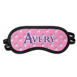 Pink Pirate Sleeping Eye Mask (Personalized)