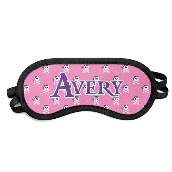 Custom Pink Pirate Sleeping Eye Mask - Small (Personalized)