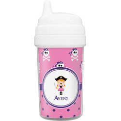 Pink Pirate Sippy Cup (Personalized)