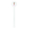 Pink Pirate White Plastic 5.5" Stir Stick - Round - Single Stick