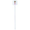 Pink Pirate White Plastic Stir Stick - Double Sided - Square - Single Stick