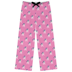 Pink Pirate Womens Pajama Pants - M