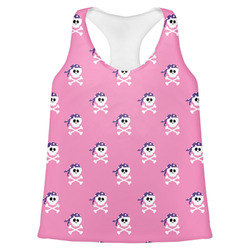 Pink Pirate Womens Racerback Tank Top - Medium