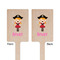 Pink Pirate Wooden 6.25" Stir Stick - Rectangular - Double Sided - Front & Back