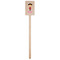 Pink Pirate Wooden 6.25" Stir Stick - Rectangular - Single Stick