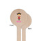 Pink Pirate Wooden 6" Stir Stick - Round - Single Sided - Front & Back