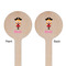 Pink Pirate Wooden 7.5" Stir Stick - Round - Double Sided - Front & Back