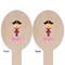 Pink Pirate Wooden Food Pick - Oval - Double Sided - Front & Back