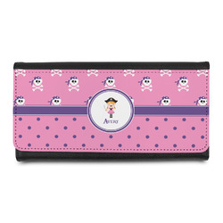 Pink Pirate Leatherette Ladies Wallet (Personalized)