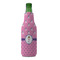 Pink Pirate Zipper Bottle Cooler - FRONT (bottle)