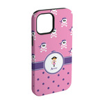 Pink Pirate iPhone Case - Rubber Lined - iPhone 15 Pro (Personalized)