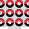 Pirate & Dots 1" Multipurpose Round Labels - Sheet