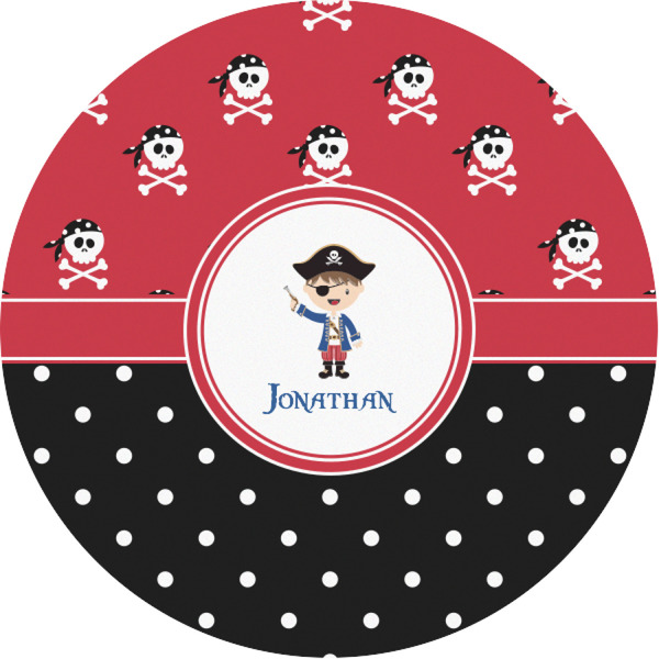 Custom Pirate & Dots Multipurpose Round Labels - 1" (Personalized)