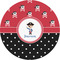 Pirate & Dots 1" Multipurpose Round Labels - Single Sticker