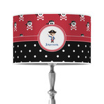 Pirate & Dots 12" Drum Lamp Shade - Poly-film (Personalized)