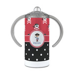 Pirate & Dots 12 oz Stainless Steel Sippy Cup (Personalized)