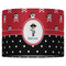 Pirate & Dots 16" Drum Lampshade - FRONT (Fabric)