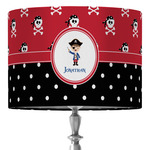 Pirate & Dots 16" Drum Lamp Shade - Fabric (Personalized)