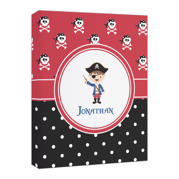 Custom Pirate & Dots Canvas Print - 16x20 (Personalized)