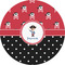 Pirate & Dots 2" Multipurpose Round Labels - Single Sticker