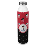 Pirate & Dots 20oz Stainless Steel Water Bottle - Full Print (Personalized)