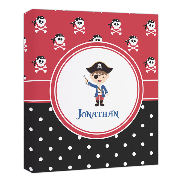 Custom Pirate & Dots Canvas Print - 20x24 (Personalized)