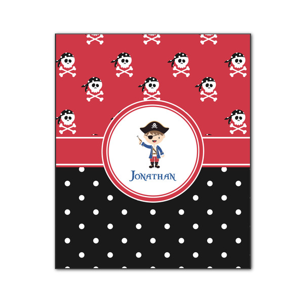 Custom Pirate & Dots Wood Print - 20x24 (Personalized)