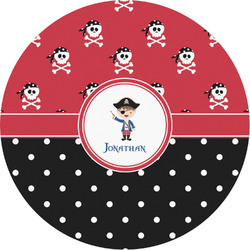 Pirate & Dots Multipurpose Round Labels - Custom Sized (Personalized)