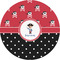 Pirate & Dots 3" Multipurpose Round Labels - Single Sticker