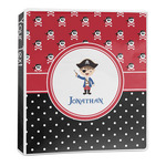 Pirate & Dots 3-Ring Binder - 1 inch (Personalized)