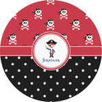 Pirate & Dots Multipurpose Round Labels - 5" (Personalized)