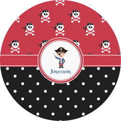 Pirate & Dots Multipurpose Round Labels - 5" (Personalized)