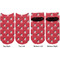 Pirate & Dots Adult Ankle Socks - Double Pair - Front and Back - Apvl