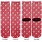 Pirate & Dots Adult Crew Socks - Double Pair - Front and Back - Apvl