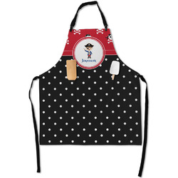 Pirate & Dots Apron With Pockets w/ Name or Text