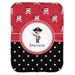 Pirate & Dots Baby Swaddling Blanket (Personalized)