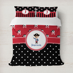 Pirate & Dots Duvet Cover Set - Full / Queen (Personalized)