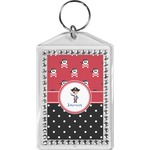 Pirate & Dots Bling Keychain (Personalized)