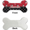 Pirate & Dots Ceramic Flat Ornament - Bone Front & Back Single Print (APPROVAL)