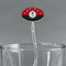 Pirate & Dots Clear Plastic 7" Stir Stick - Oval - Main