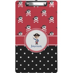 Pirate & Dots Clipboard (Legal Size) (Personalized)