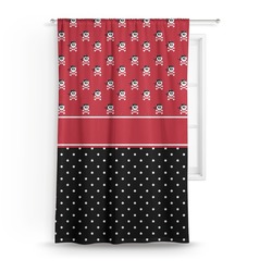 Pirate & Dots Curtain - 50"x84" Panel