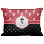 Pirate & Dots Decorative Baby Pillowcase - 16"x12" (Personalized)