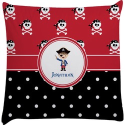Pirate & Dots Decorative Pillow Case (Personalized)