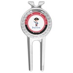 Pirate & Dots Golf Divot Tool & Ball Marker (Personalized)