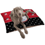 Pirate & Dots Dog Bed - Large w/ Name or Text