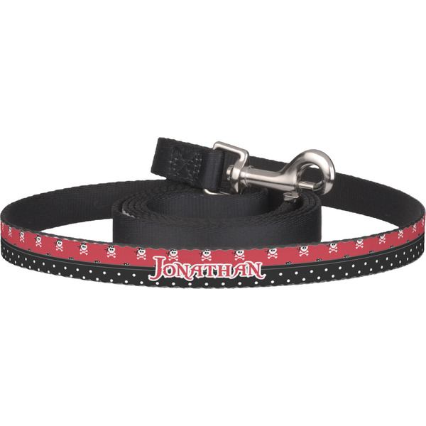 Custom Pirate & Dots Dog Leash (Personalized)