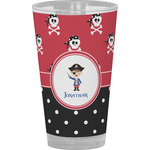 Pirate & Dots Pint Glass - Full Color (Personalized)